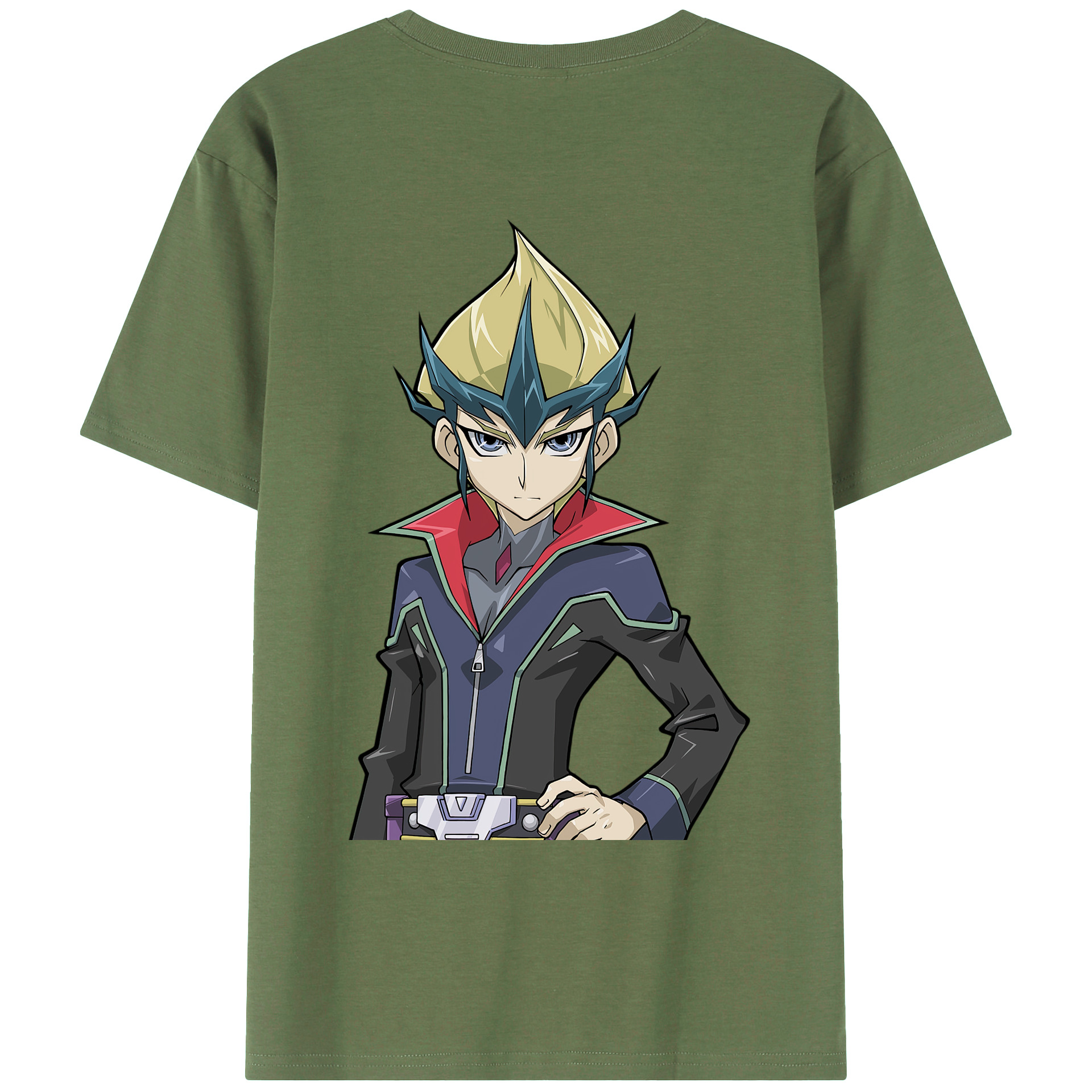 （画像用） 遊☆戯☆王 Yu-Gi-Oh! 綿100％ メンズ半袖Tシャツ（バックプリント） 通気性